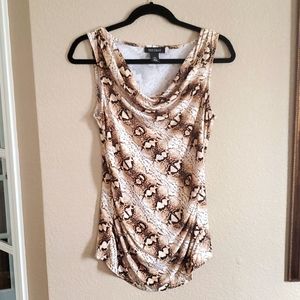 WHBM snake print sleeveless top
